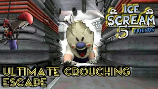 Ice Scream 5 With Ultimate Crouching Escape Full Gameplay