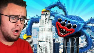 Finding the HUGGY WUGGY SPIDER In GTA 5 (Scary)