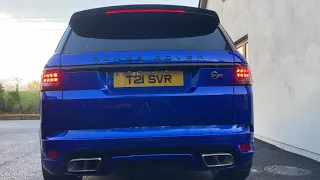 2021 Range Rover sport svr startup and exhaust sound