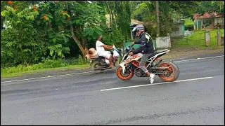 KTM DUKE 390 FLYBY WITH AKRAPOVIC EXHAUST 🔥🔥//STREET RACER PRANAB