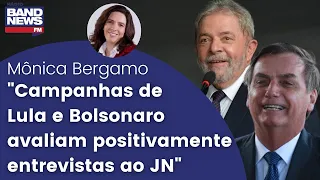 Mônica Bergamo: “Campanhas de Lula e Bolsonaro avaliam positivamente entrevistas ao JN”
