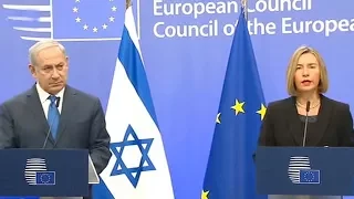 Israeli PM meets EU foreign ministers on Jerusalem controversy