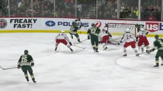 Mikael Granlund tucks home Spurgeon's pass for PPG