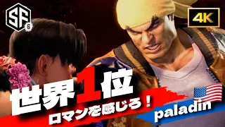 【SF6世界1位究極リュウ】この動画を見終わった頃には貴方はRYUにロマンを感じたちまち生きる希望が湧いてくる事でしょう。スト6ストリートファイター6 パラディン paladin 4k