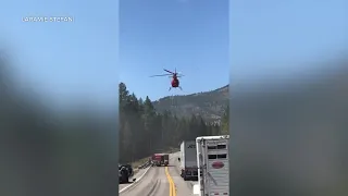 ALERT helicopter air-lifts someone to a hospital near Marion on Aug. 14.