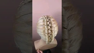 Lace braids into Infinity braid. ❤️ Subscribe my channel for full tutorial.