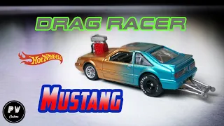 Mustang Fox Body Drag Racer  | CUSTOM HOT WHEELS