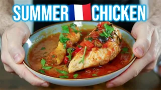 Healthy Chicken Provencal in tasty tomato sauce