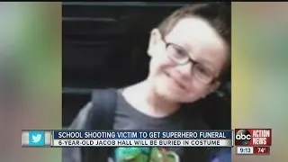 Boy shot at South Carolina school to have superhero funeral