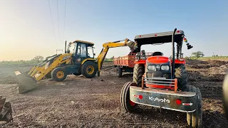 Kubota 4501 | New Holland 3630 Loading Mud JCB 3dx | Swaraj Stuck in Mud #jcbvideo #jcb3dx #tractor