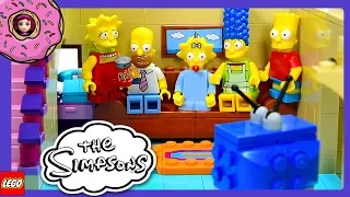 The Simpsons House Lego Build Car Garage and Ground Floor Build & Review