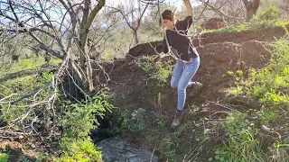 Poniendo higueras en la finca de Richard pa sujetar la linde del regato