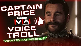 CAPTAIN PRICE VOICE TROLLING ON MODERN WARFARE 3 | "What's Happening!?"