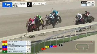 Gulfstream Park  Carrera 3 - 16 de Octubre 2022