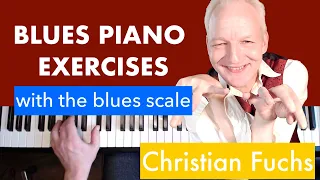 Easy Blues Piano Exercises with the Blues Scale