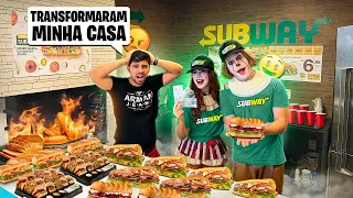 O IT A COISA E A PENNY TRANSFORMARAM MINHA CASA EM UMA SUBWAY !! SUBWAY DOS VILÕES !!