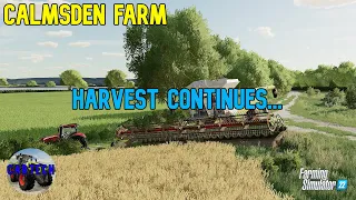 HARVEST CONTINUES!! - Calmsden Farm Ep 83 - Farming Simulator 22