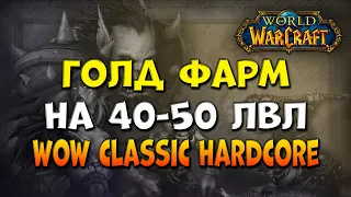 ТОП споты для Фарм голды на 40-50 лвл! World of Warcraft Classic Hardcore