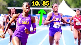 Watch Favour Ofilli Destroy Brianna lytson in 100m Race!