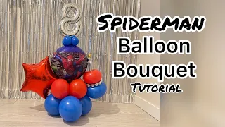 Spiderman balloon bouquet | birthday balloon | balloon decoration ideas | spiderman balloon