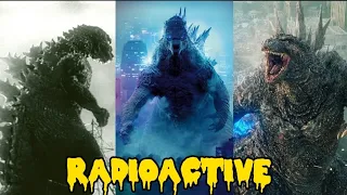 Godzilla Tribute (Radioactive by imagine dragons) Music video