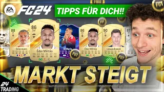 DER MARKT STEIGT ‼📈 DIESE SPIELER VERKAUFEN! 🤑 + NEUE PROMO LEAK 💰 EA FC 24 TRADING TIPPS