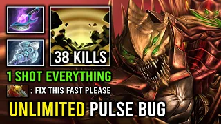 This Bug Is Insane - Unlimited Epicenter 1 Shot Everything on the Map 10K MMR Sand King Dota 2