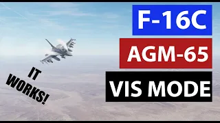 F-16 AGM-65 Maverick in VIS mode... better than PRE mode? | DCS Tutorial