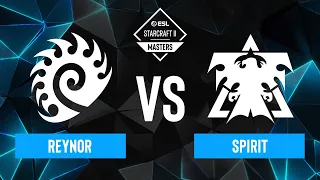 Reynor vs. Spirit - ESL SC2 Masters: Winter 2023 Europe Regionals - Swiss Round 3