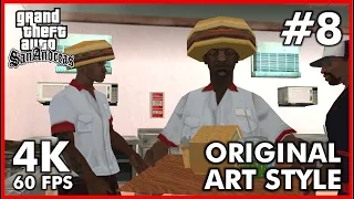 Grand Theft Auto SAN ANDREAS Original Art Style [4K 60FPS] Walkthrough Part 8 - No Commentary