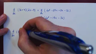 The Product Rule - Example 1