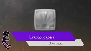 Unusable users in Windows