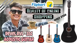 Revel RVL 38C Acoustic Guitar // Flipkart // Unboxing and Review - Reality of Online shopping