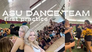 ASU DANCE TEAM: first practice of the year