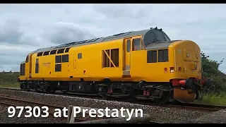 Prestatyn 07.08.2020 - Network Rail 97303 light engine - Class 37 97 - Shrewsbury Coleham