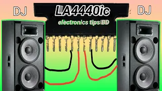 how to make amplifier using la4440 ic circuit diagram