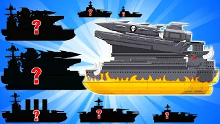 THE EVOLUTION OF THE BULLTANIC UPGRADED vs BATTELSHIP  - Cartoons about tank /Nina tank cartoon