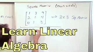 01 - Matrices, Elements, And Transpose (Learn Linear Algebra)