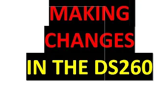 Making Changes (or Correction) in the DS 260 form once submitted