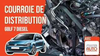 Changer la Courroie de Distribution et la Pompe à eau Golf 7 1.6 ou 2.0 TDI 🚗