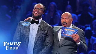 Gerald McCoy & Stefon Diggs play Fast Money | Celebrity Family Feud