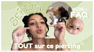 JE ME FAIS PERCER LE SEPTUM : douleur, prix, expérience... ⎮ VLOG + FAQ