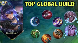 Global layla vs Karrie gold lane | Top global layla new best build & emblem 2024 - MLBB