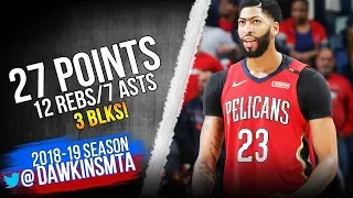 Anthony Davis Full Highlights 2018  Pelicans vs Heat   27 Pts 12 Rebs 7 Asts 3 Blks!  FreeDawkins