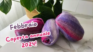 Febbraio: facciamo insieme una coperta annuale! February: let's crochet an year blanket together!