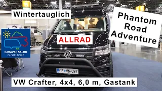 Phantom Road Adventure, VW Crafter, Allrad 4x4, Wintertauglich, 6,0 m, Gastank, Gastank