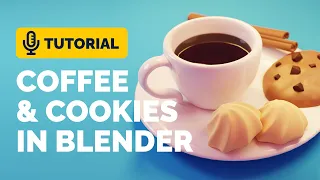 3D Coffee and Cookies Tutorial in Blender | Polygon Runway