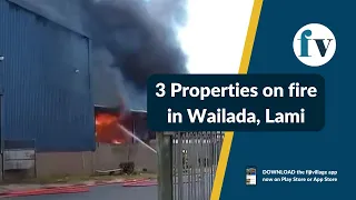 Firefighters trying to contain fire in Wailada, Lami | 10/03/2023