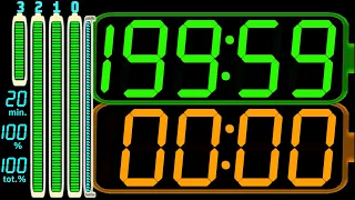 BCG 200 Minutes (199:59) Countdown with Stopwatch (Multi Battery Life LED) Remix BBC Countdown V.12