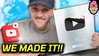 I RODE A BICYCLE & YOUTUBE PLAY BUTTON UNBOXING